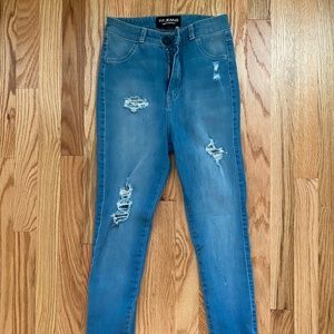 Fit Jeans Skinny Ripped Jeans